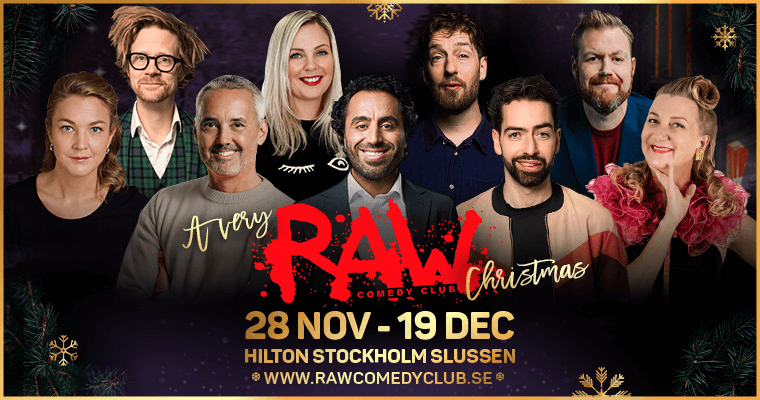 Raw Comedy Christmas i Stockholm