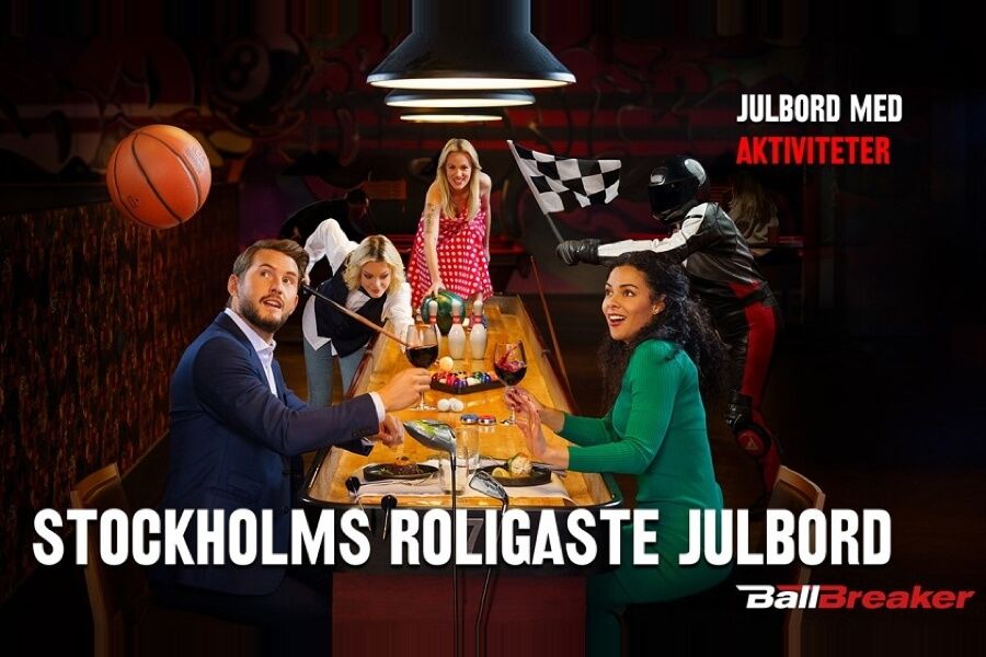Julbord och aktiviteter på Ballbreaker