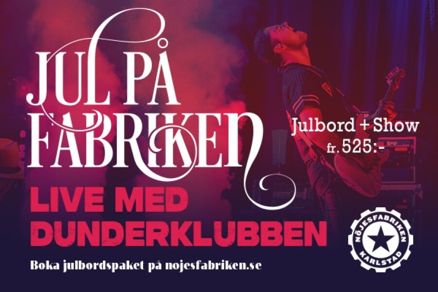 Festlig jul på Nöjesfabriken 2025