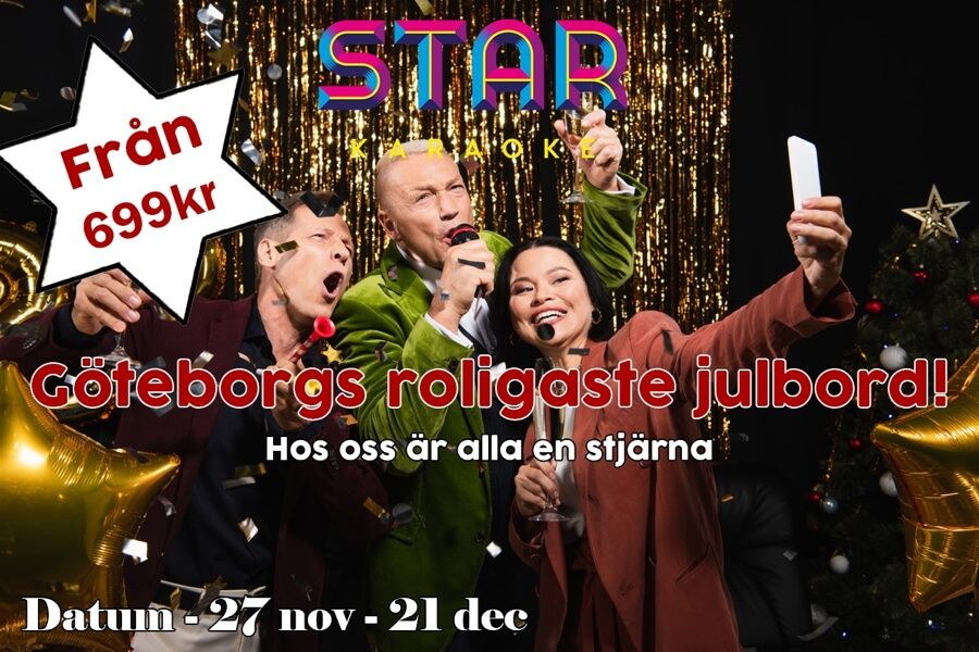 Göteborgs roligaste julbord på Star Karaoke