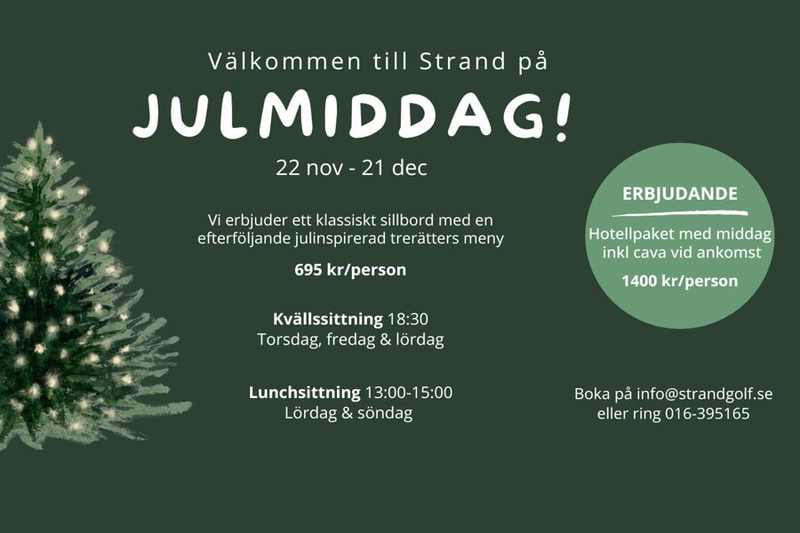 Julmiddag på Strand